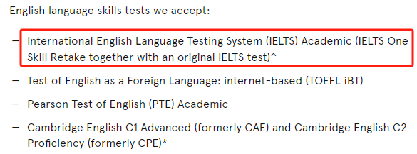 悉尼大学语言要求