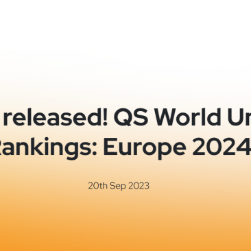 QS官网发布《2024欧洲大学排名》